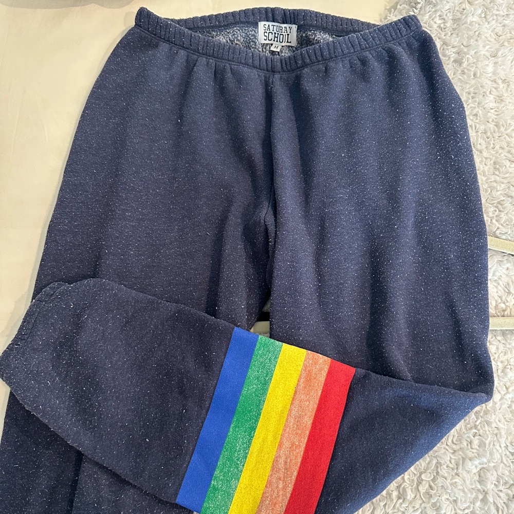 Saturday School Navy Sweatpants